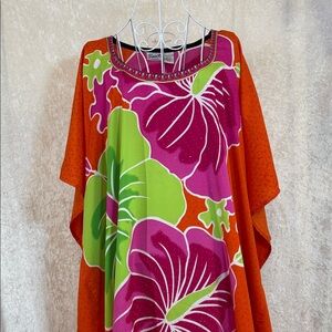 Sante Classics Tropical Luau Caftan OS